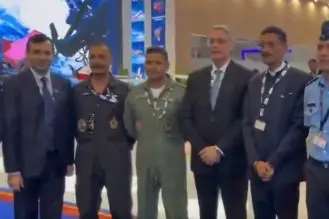 Video of Wing Commander Namansh Syal interacting with dignitaries at Dubai Airshow before fatal crash surfaces