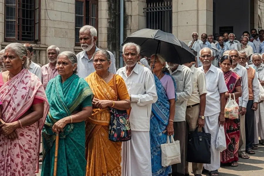 Representational Image of pensioners