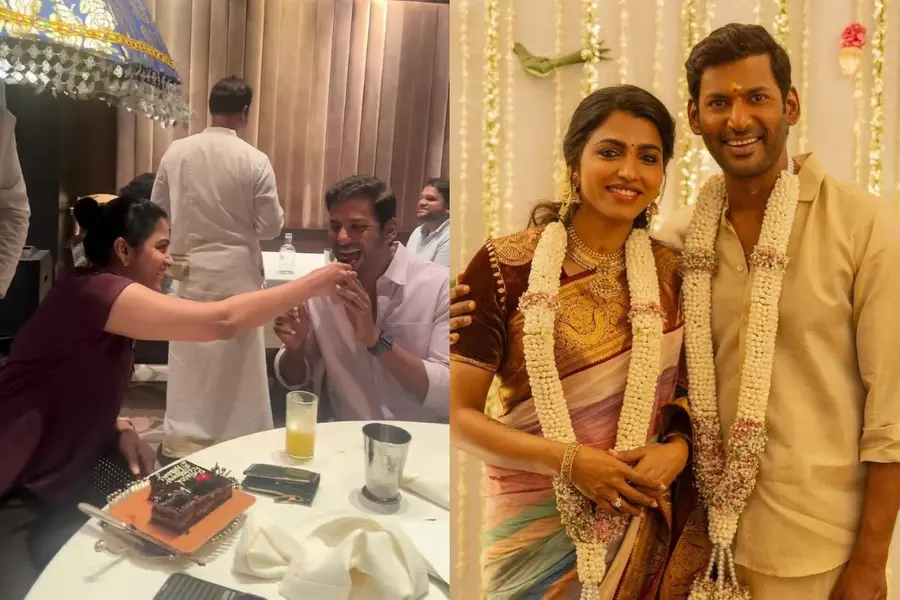 Vishal and Sai Dhanshika