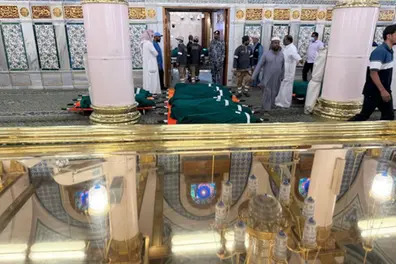 Mortal remains of 45 Indian Umrah pilgrims killed in Saudi bus accident laid to rest in Madinah | VIDEO