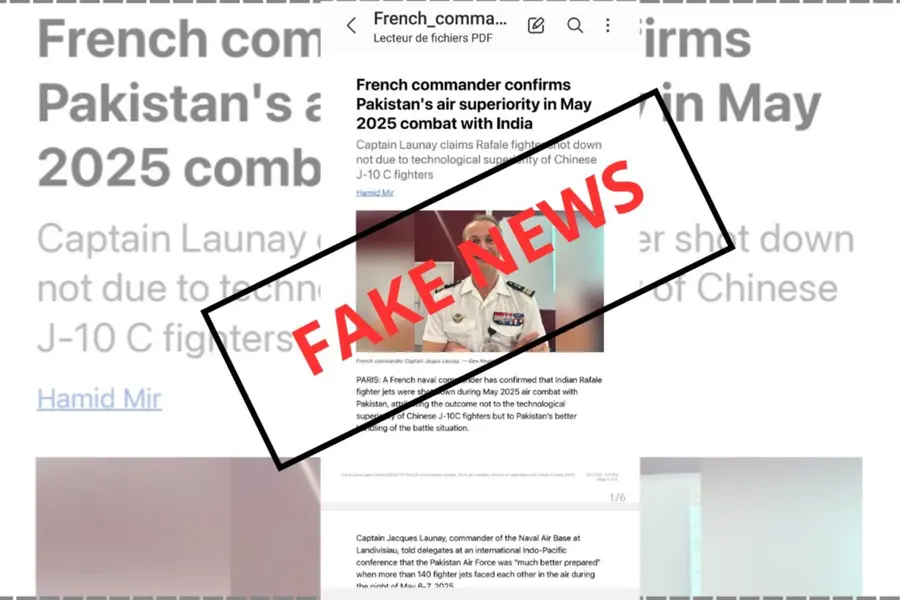 French Navy Debunks Pakistan Media Claims