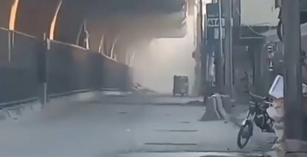 Screengrab of viral video from the Peshwar area