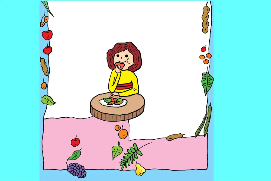 eating vegetables