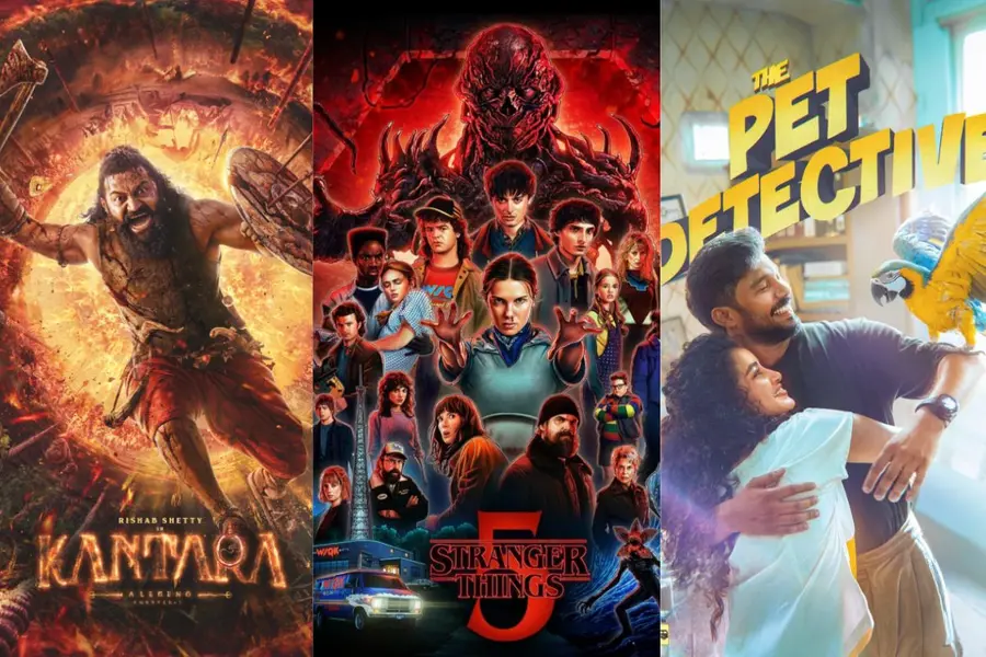 OTT releases this week: Stranger Things 5, Kantara Chapter 1, Pet Detective and more