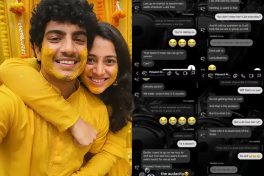 Controversial chat screenshots related to Smriti Mandhana and Palash Muchhal wedding