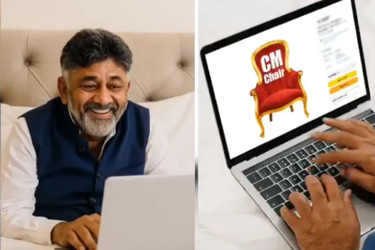 Visuals from the AI video of Shivakumar released by BJP (Screengrab: X / BJP Karnataka)