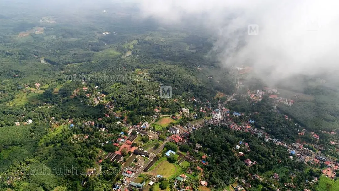 Aerial view of the proposed Sabarimala airport site | Mathrubhumi
