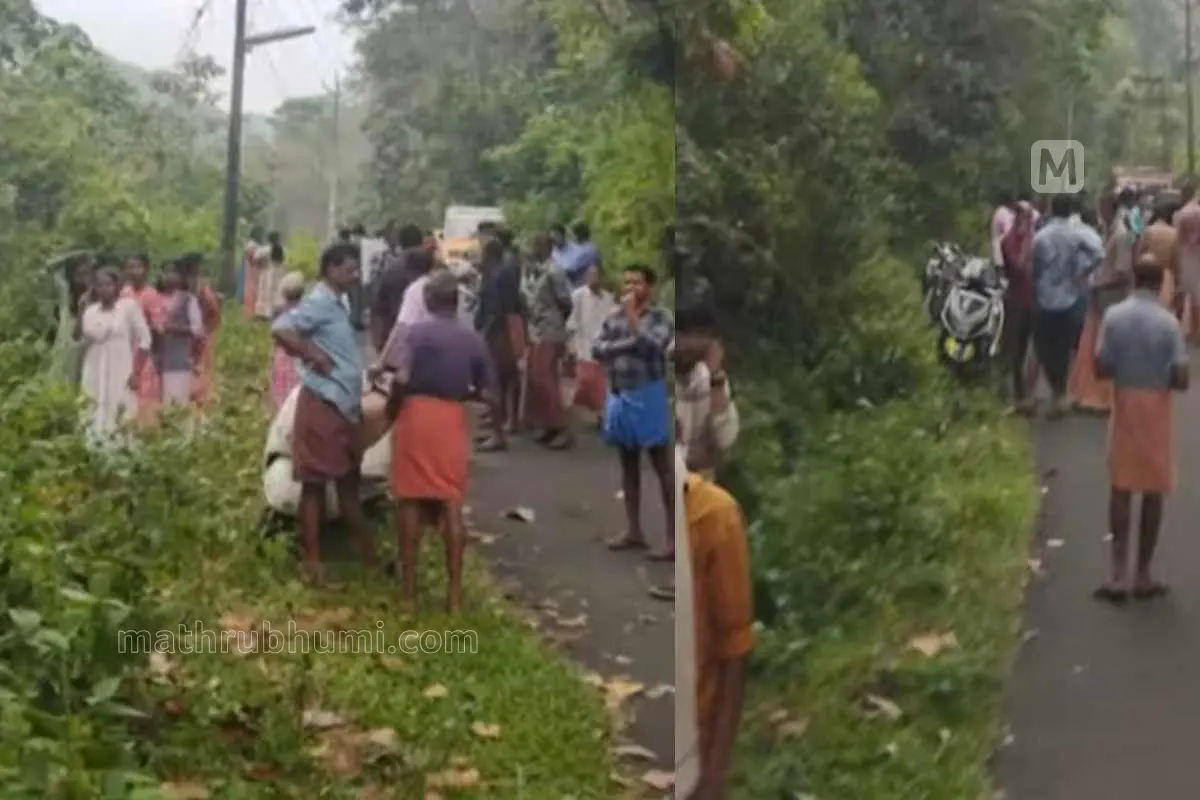 സംഭവസ്ഥലത്ത് തടിച്ചുകൂടിയ നാട്ടുകാര്
