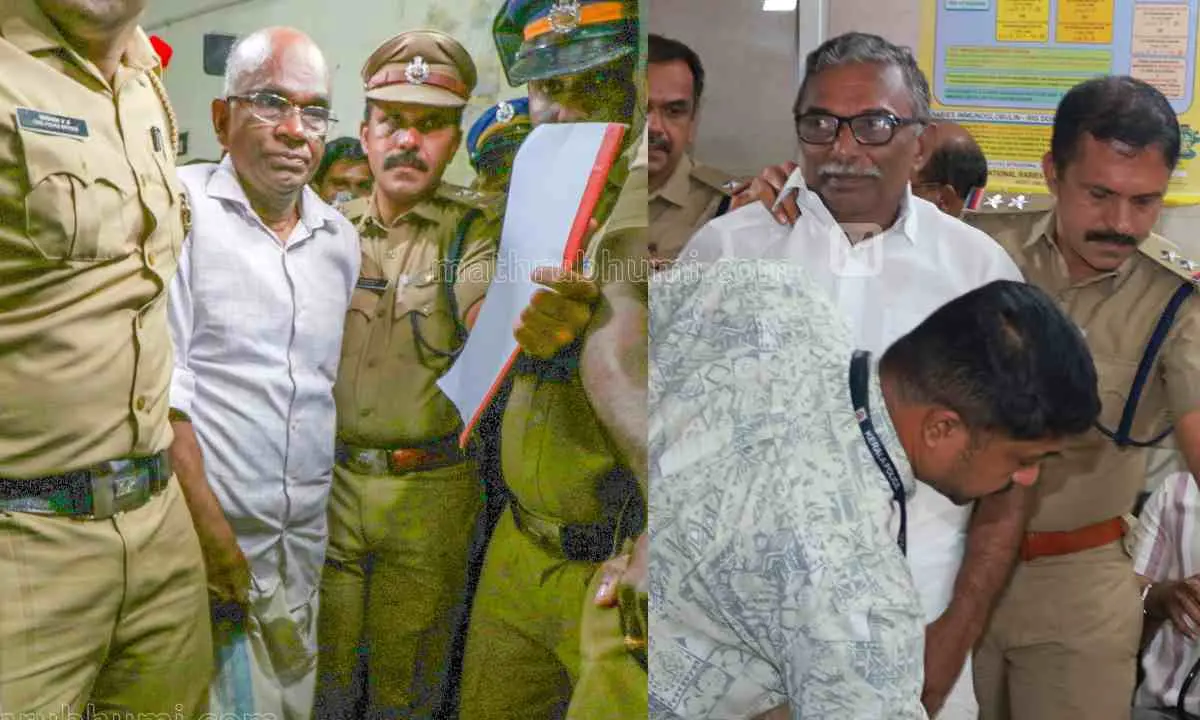 എൻ.വാസുവും എ.പദ്മകുമാറും പോലീസ് കസ്റ്റഡിയില് |ഫോട്ടോ:മാതൃഭൂമി