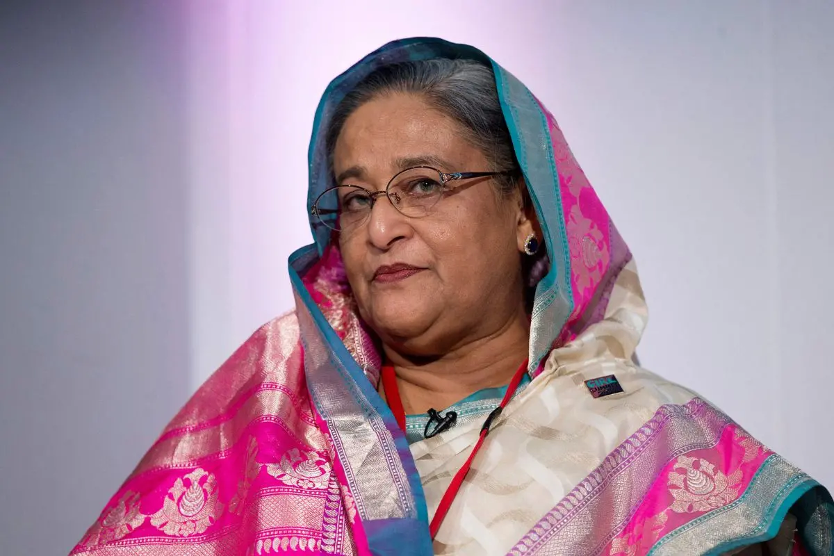 Sheikh Hasina. (Photo by Oli SCARFF / POOL / AFP)