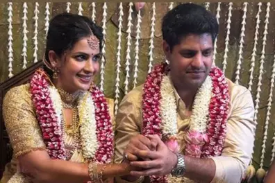 Actress Samyuktha Shanmuganathan marries Anirudha Srikkanth in intimate ceremony; Check photo