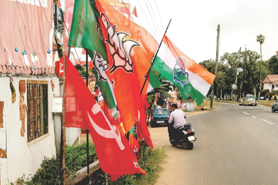 Political party leaders and candidates in Chengannur discussing seat allocation and strategy for the upcoming municipal election