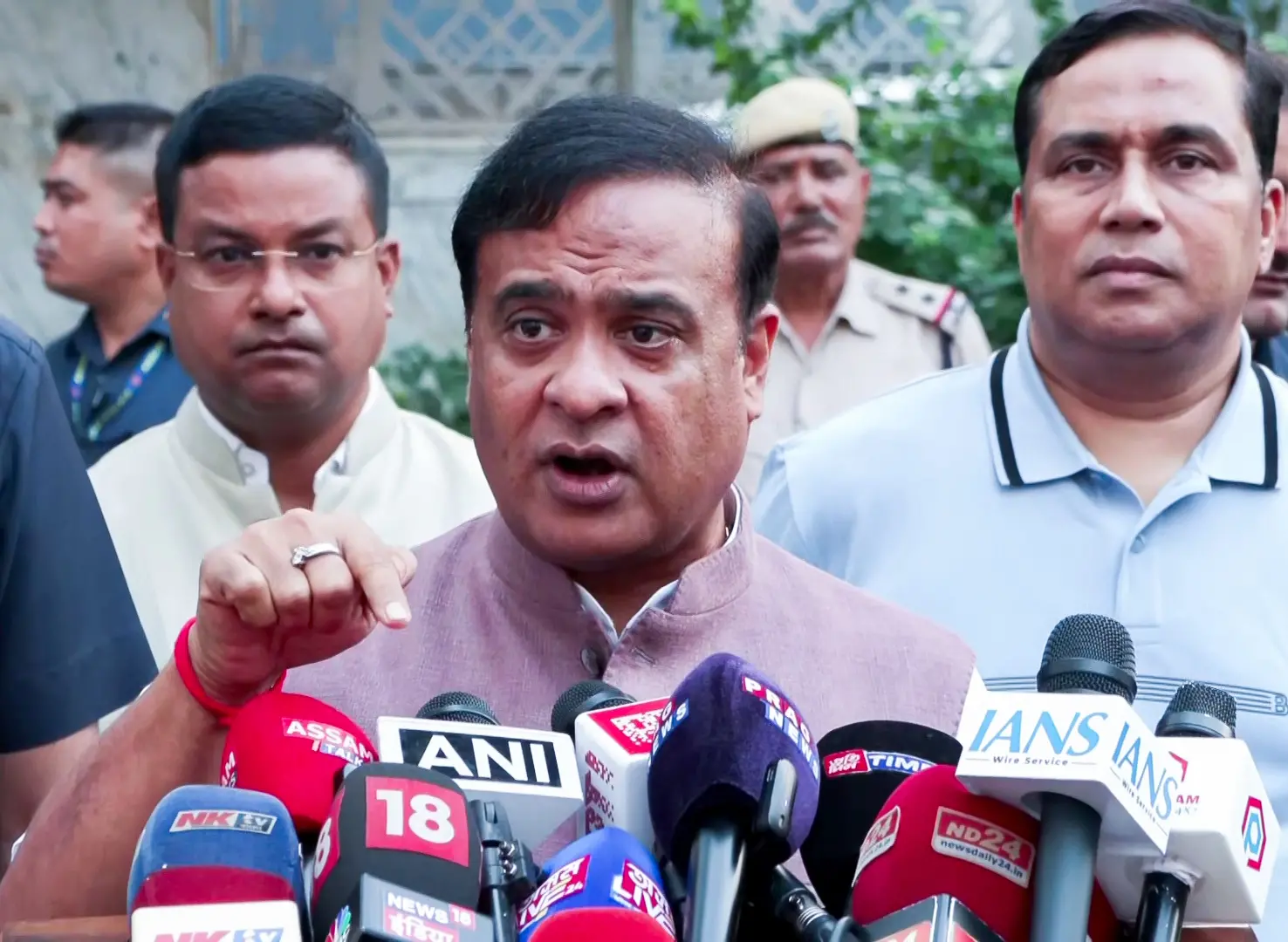 Assam Chief Minister Himanta Biswa Sarma speaks to the media | File photo: ANI