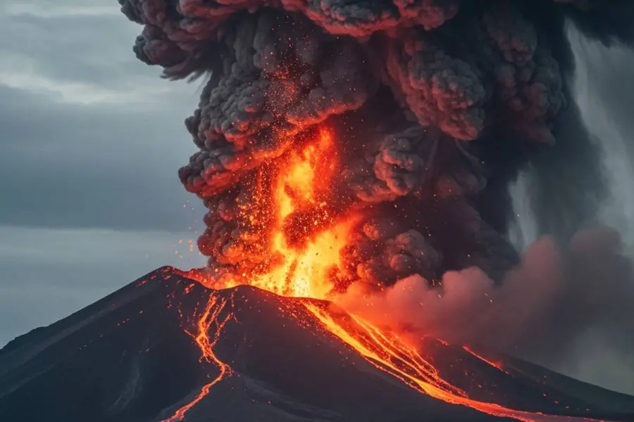 volcanic eruption