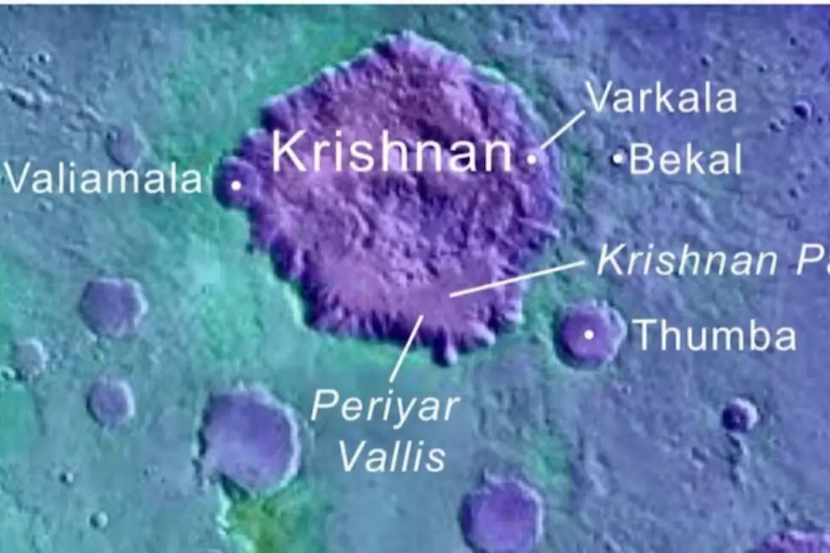 The newly named Mars craters | Photo: IAU