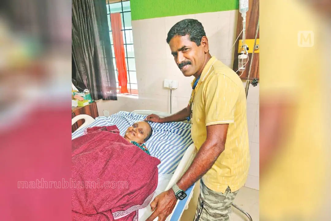 ബുധനാഴ്ച ഒറ്റപ്പാലം വള്ളുവനാട് ആശുപത്രിയിൽ ലിൻസിയെ കാണാൻ ആനന്ദ് എത്തിയപ്പോൾ