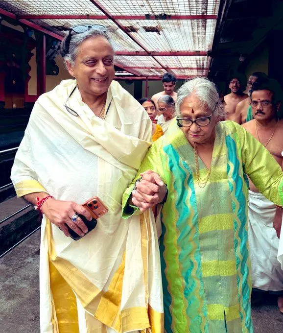 Shashi Tharoor and his mother Lily Tharoor | Photo: X, @ShashiTharoor