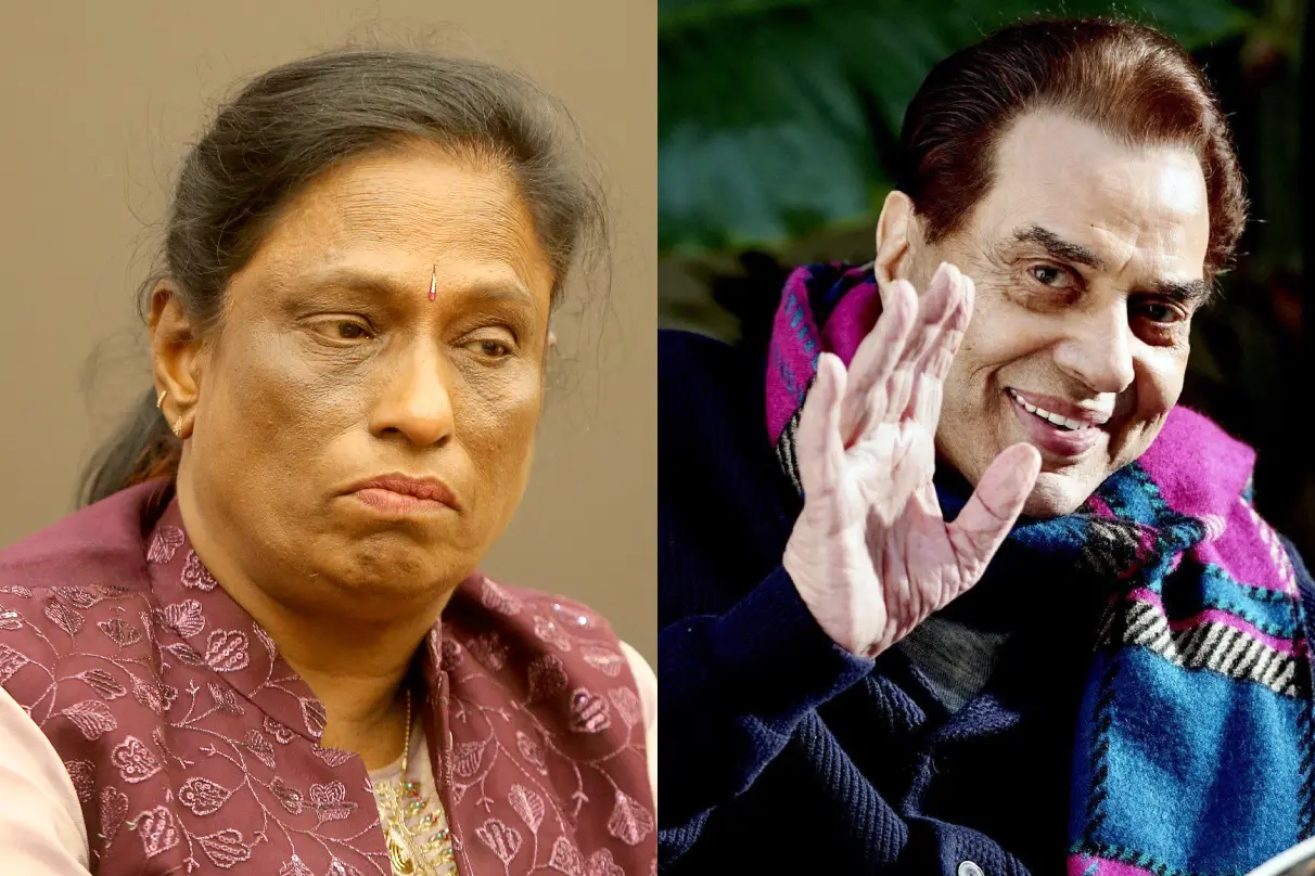 പി.ടി. ഉഷ, ധർമേന്ദ്ര | Photos:Mathrubhumi, ANI