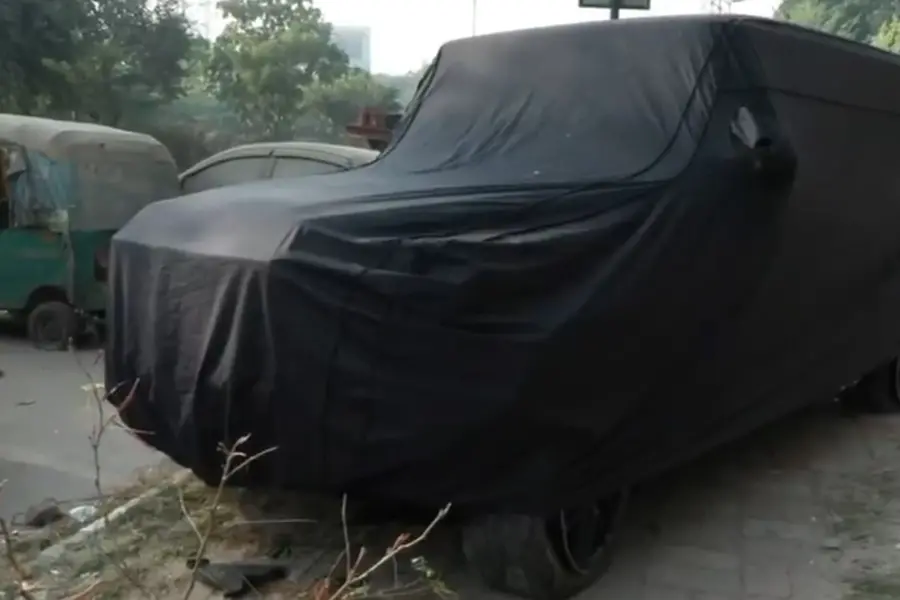 Mercedes G63 car that hit three people in the Vasant Kunj area