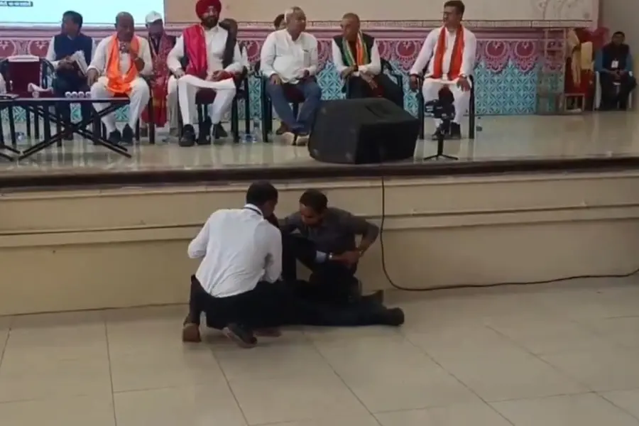 ‘BJP has sold out humanity...’ Congress attacks Nadda for continuing speech after security personnel collapses at event