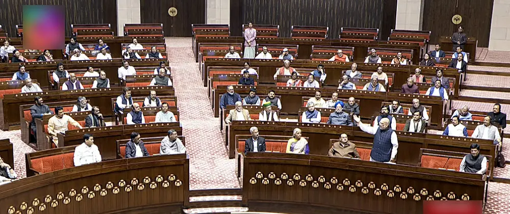 Union Home Minister Amit Shah speaks in the Rajya Sabha during the Winter Session of the Parliament | ANI