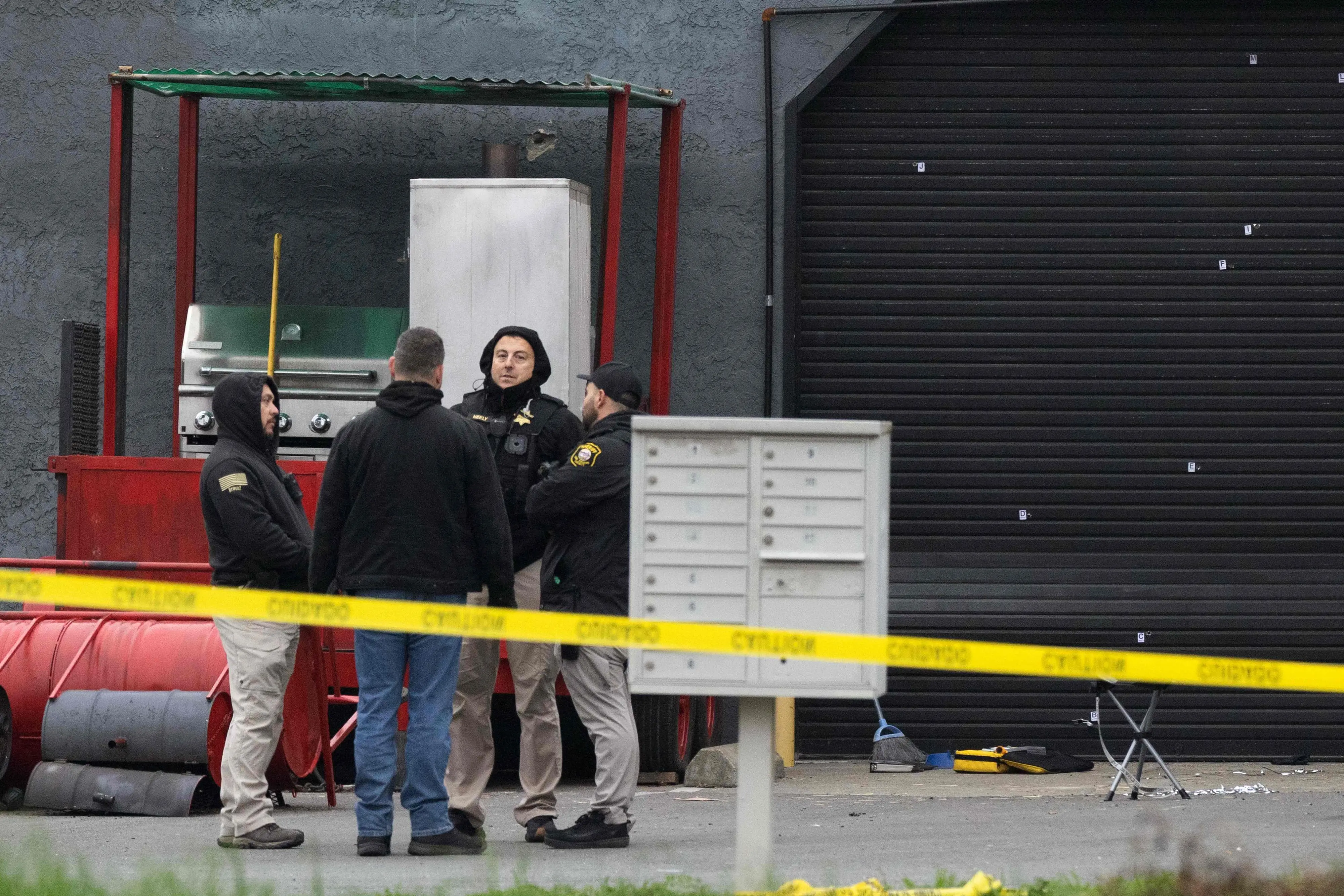 Law enforcement responds to the scene of the shooting in Stockton, California | Photo: AFP