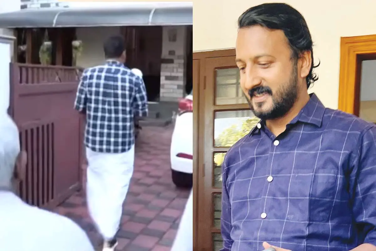 A still of Rahul Mamkootathil participating in the election campaign in Palakkad constituency; Rahul Mamkootathil | Photo: Screengrab/Mathrubhumi