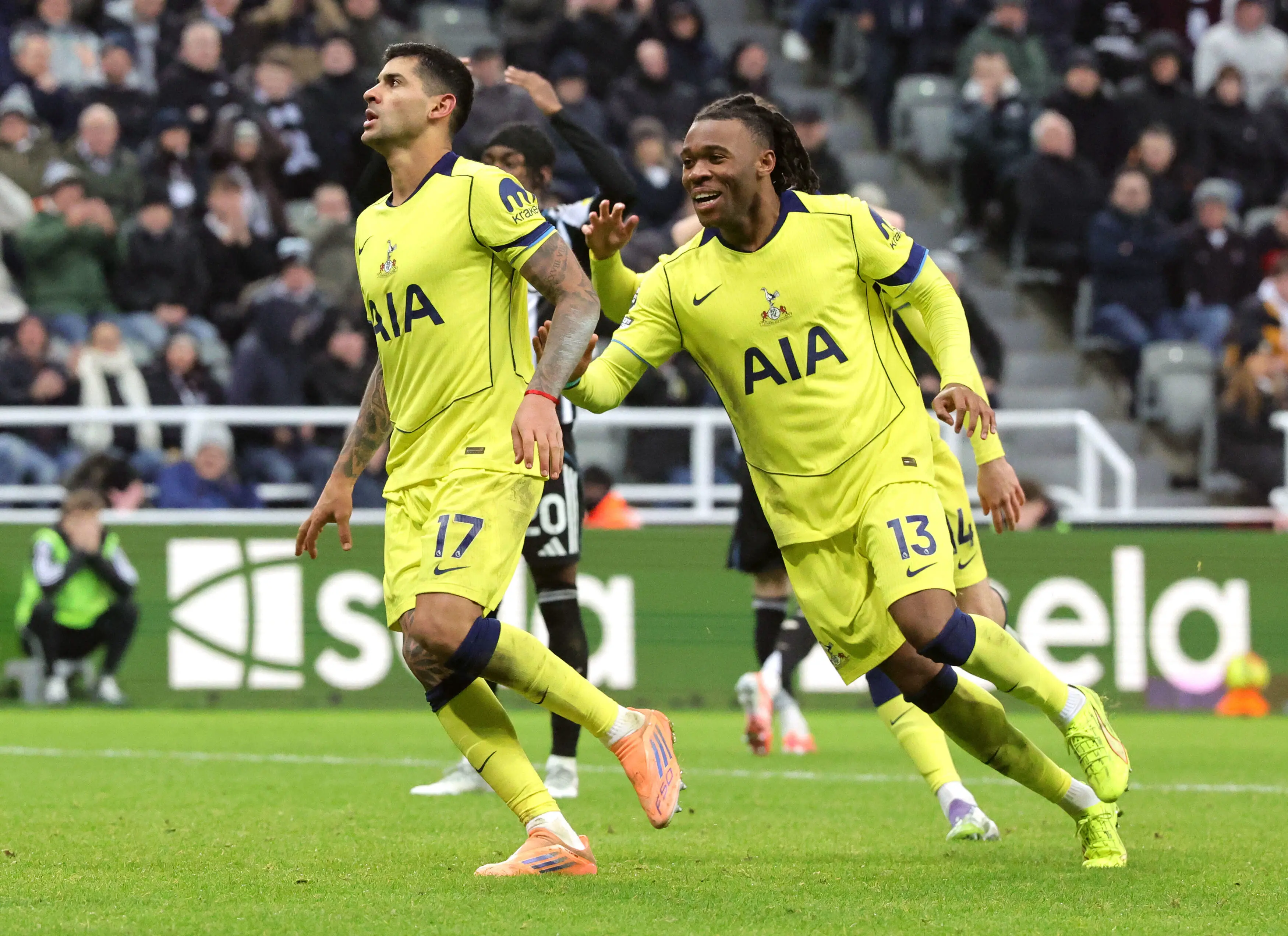 Romero celebrates scoring their side's second goal of the game | AP