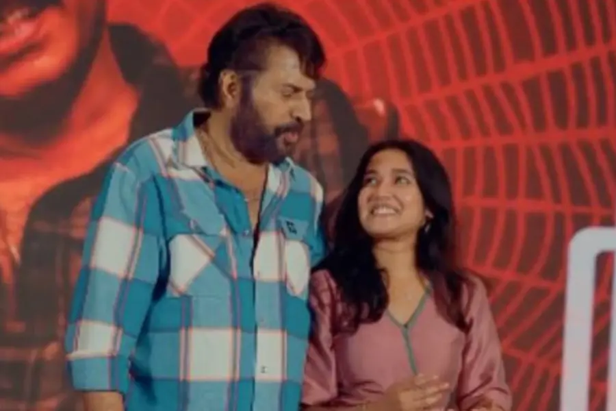 Anikha Surendran with Mammootty