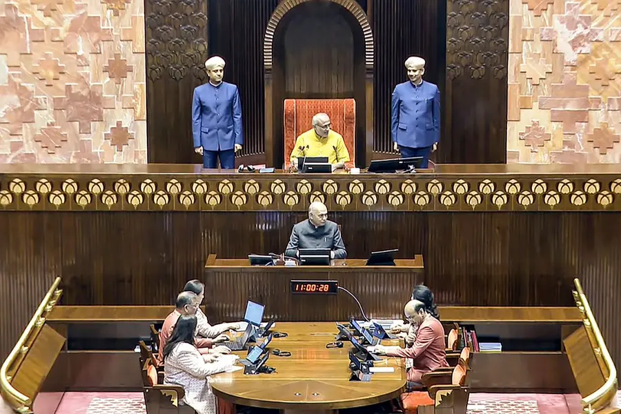 Rajya Sabha erupts: BJP–opposition clash over ‘Lok Bhavan’ order, expunged remarks spark uproar