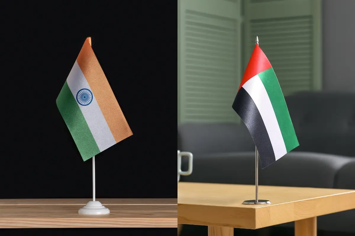 India and UAE flags | Photo: Canva