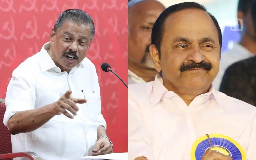 എം.വി. ഗോവിന്ദന്, വി.ഡി. സതീശന് | Photo: Mathrubhumi