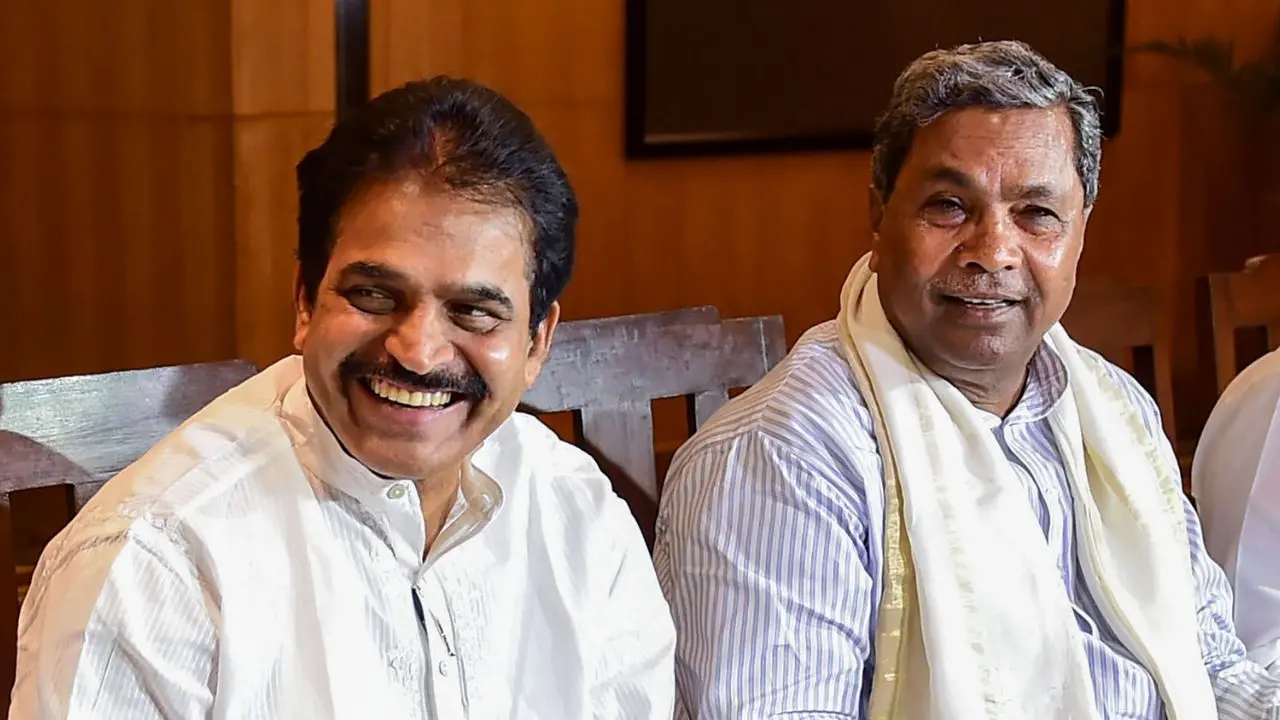 കെ.സി. വേണുഗോപാൽ സിദ്ധരാമയ്യക്കൊപ്പം | Photo: PTI