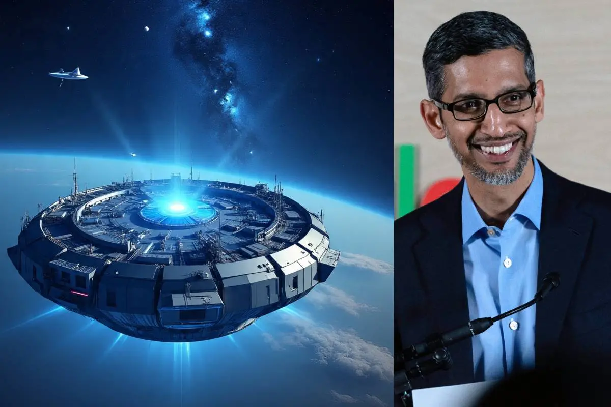 1. പ്രതീകാത്മകചിത്രം 2. സുന്ദര് പിച്ചൈ | Photo - AP, AI