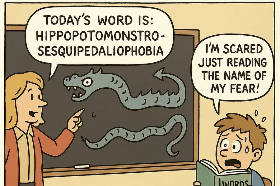 Long word cartoon