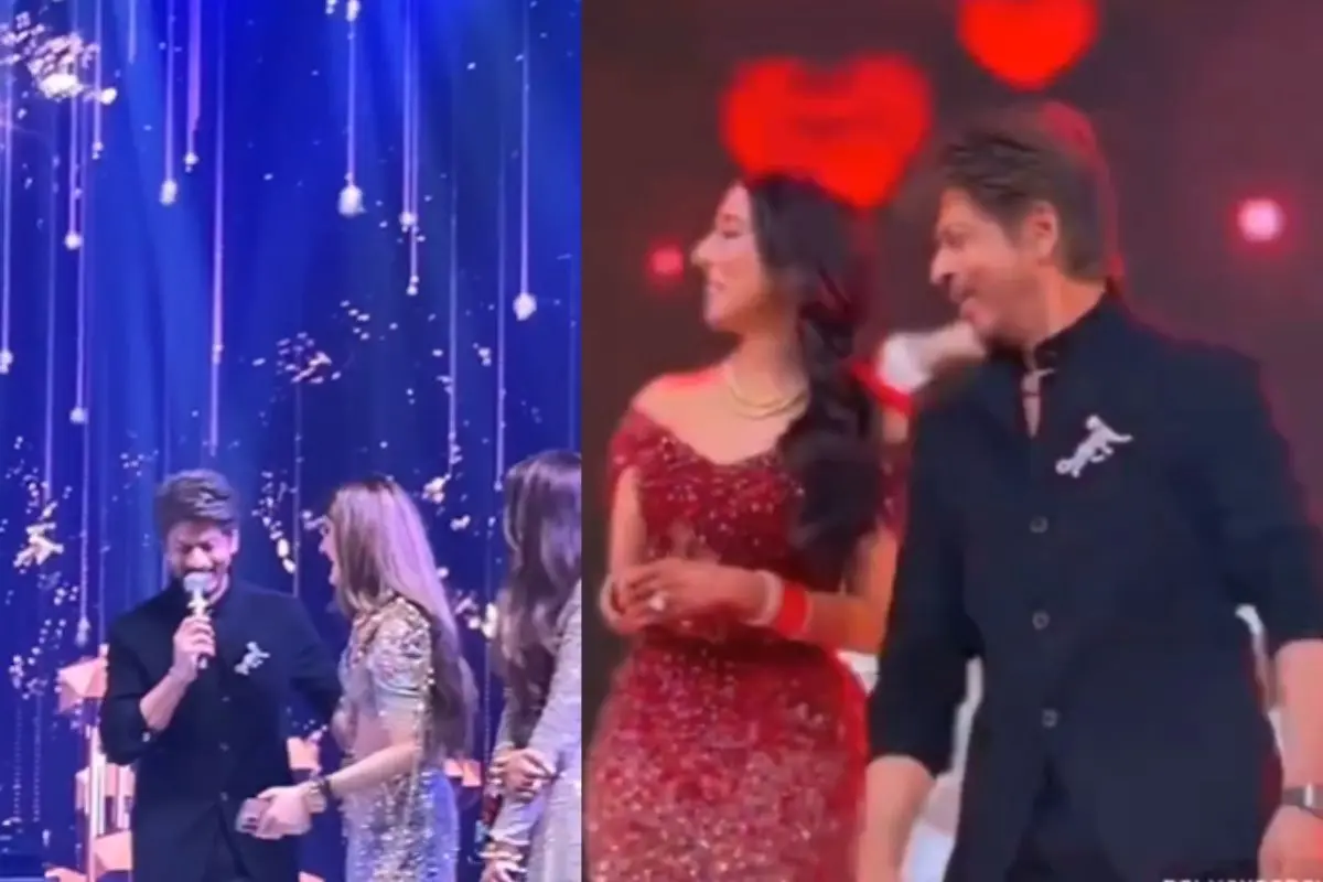 Shah Rukh Khan at the wedding (Screengrab: X)