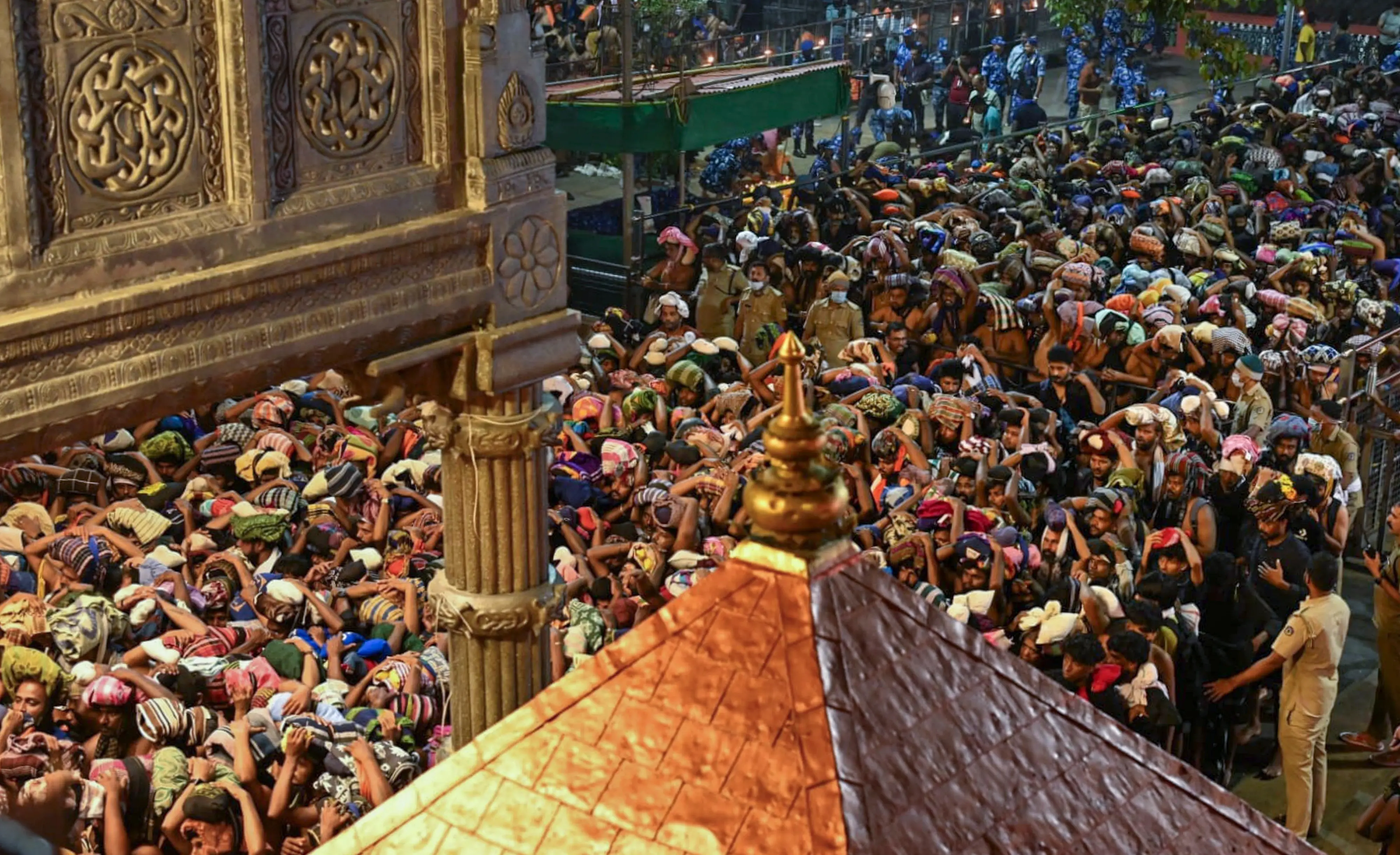 Rush of people to offer prayers at the Sabarimala temple | PTI