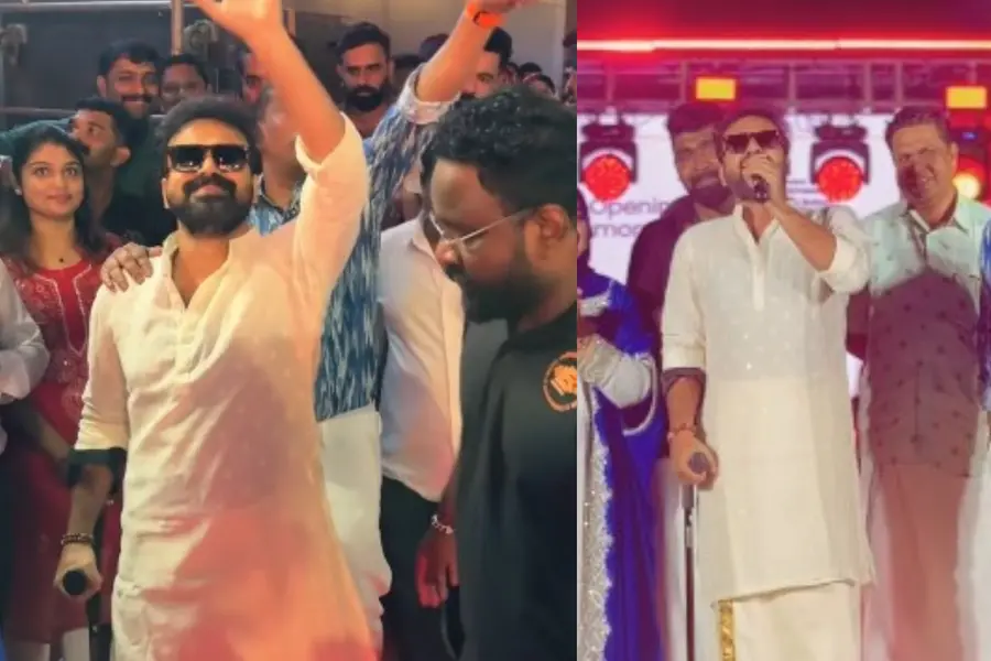 Visuals shared on social media platforms show the actor with a walking stick