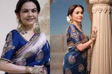 പരമ്പരാഗത ഇന്ത്യന്‍ കരകൗശലത്തിന്റെ മനോഹാരിത കാട്ടുന്ന നിതാ അംബാനിയുടെ സാരി