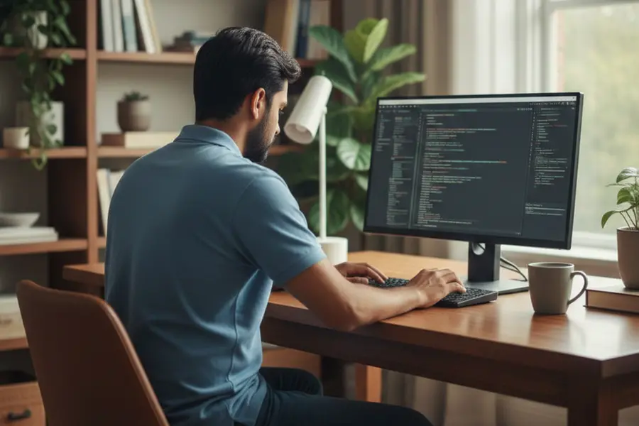 Data Engineer contemplating between a ₹33.5 Lakh WFH job and a ₹45.5 Lakh Bangalore office job, sparking a debate on Social Media