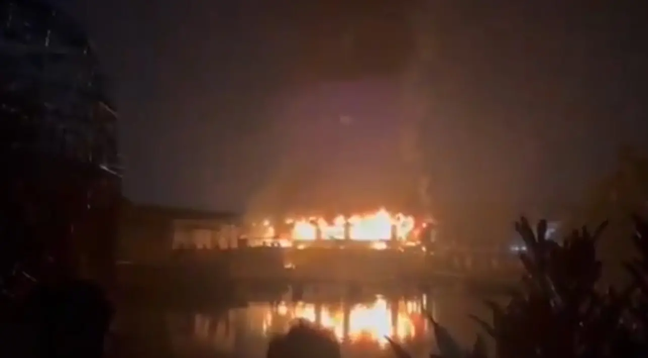 The fire at club in Goa
