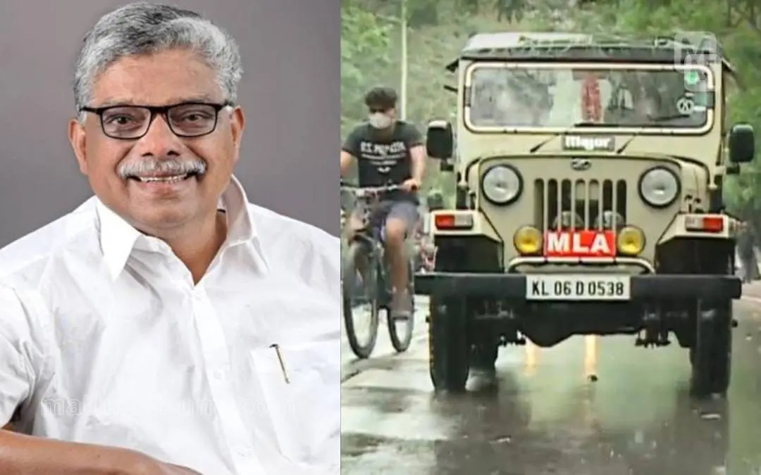 വാഴൂർ സോമൻ, ഔദ്യോഗിക വാഹനം | ഫോട്ടോ - മാതൃഭൂമി