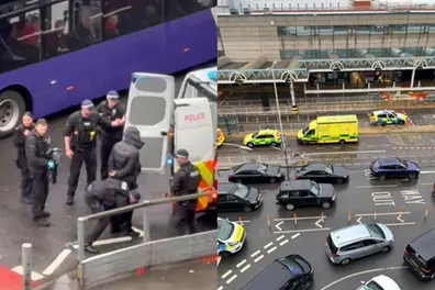 Armed police swarm London's Heathrow after pepper spray attack leaves several injured, one held