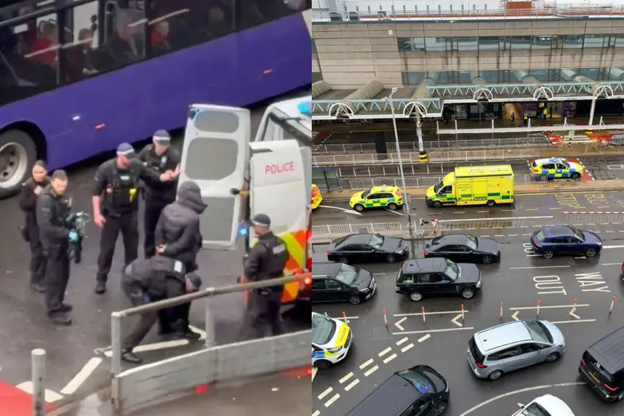 Armed police swarm London's Heathrow after pepper spray attack leaves several injured, one held