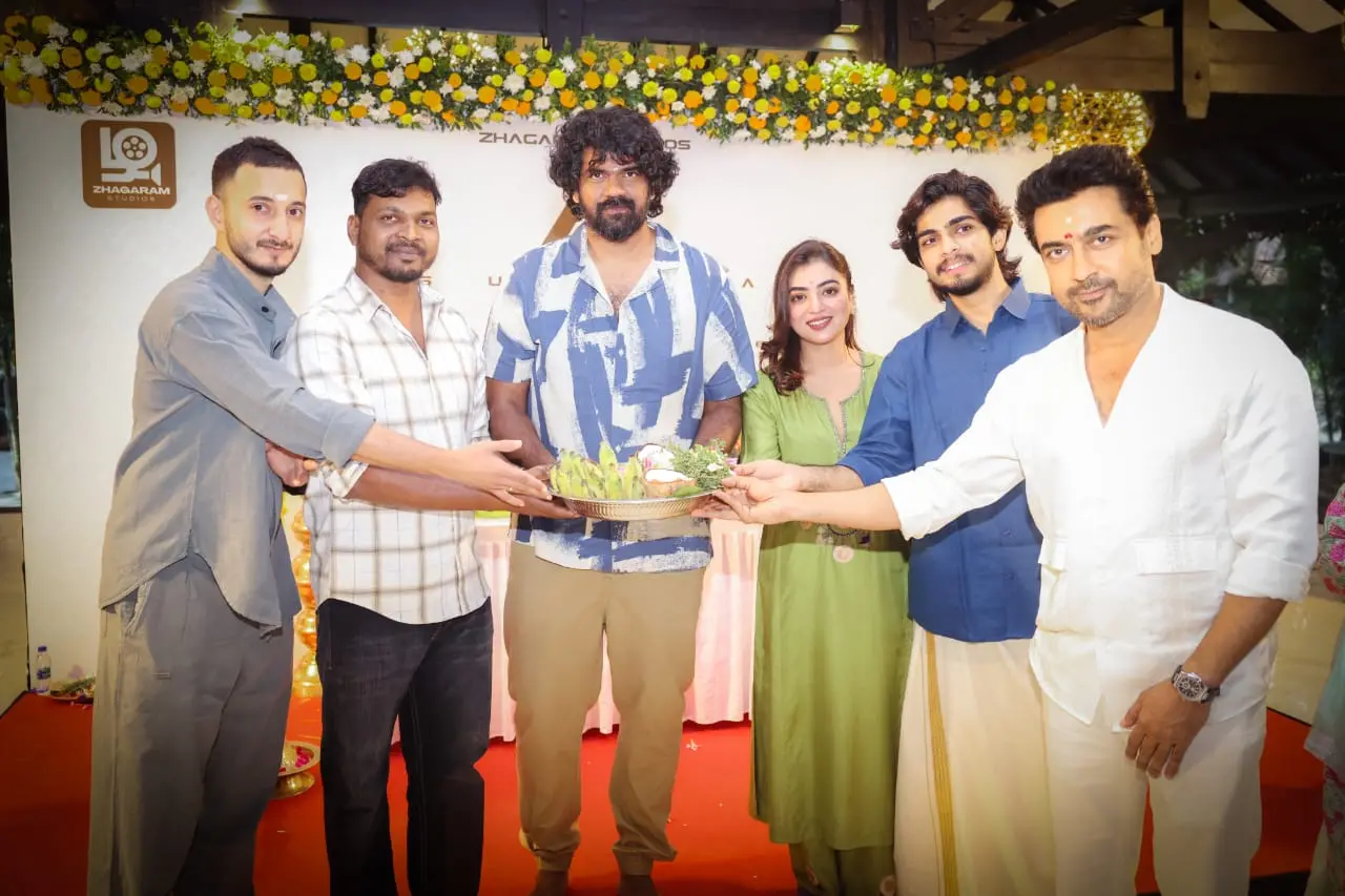 സൂര്യ 47 ചിത്രത്തിൻ്റെ പൂജ ചടങ്ങുകളിൽ നിന്ന്