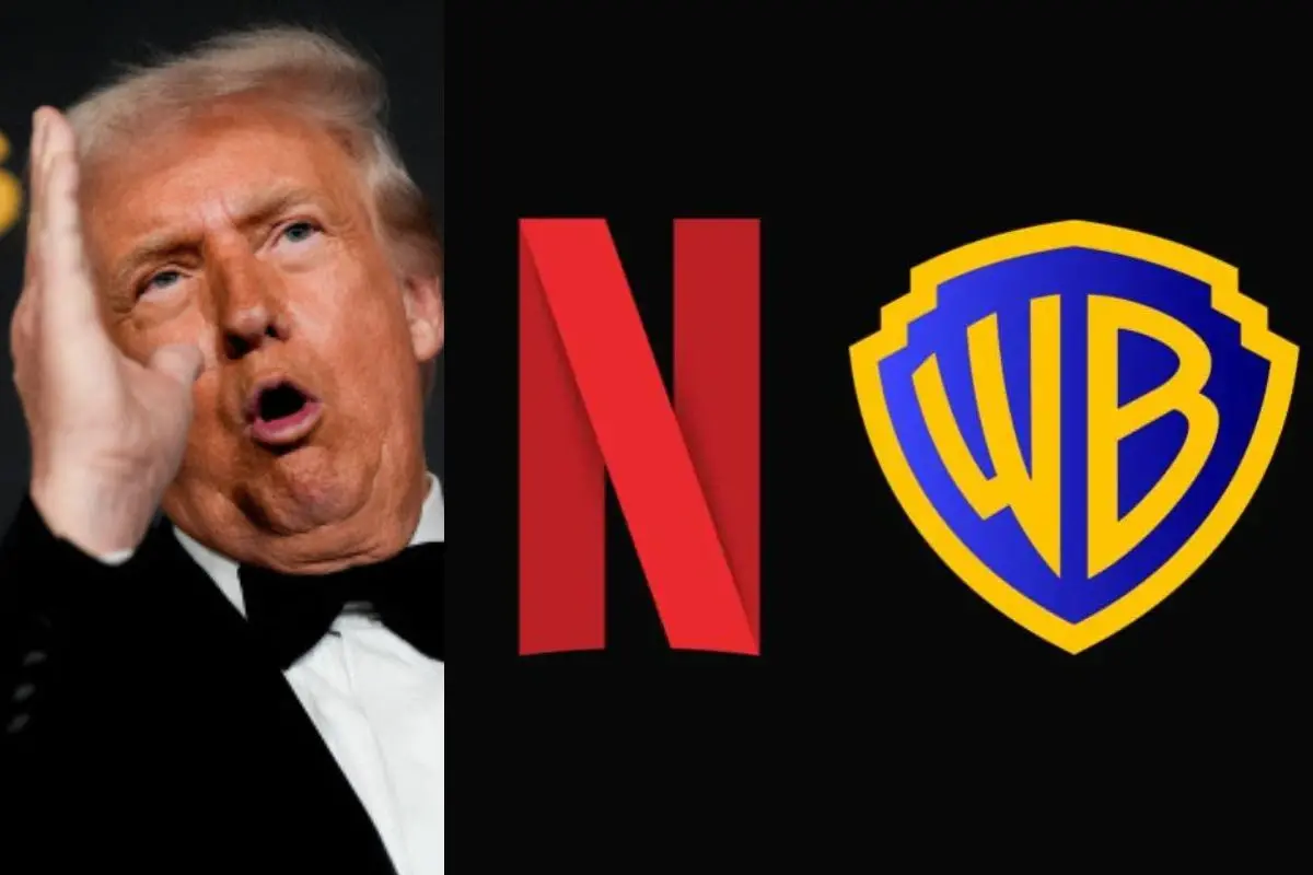 US President Donald Trump, Netflix and Warner Bros. logo | Photo: AP, X