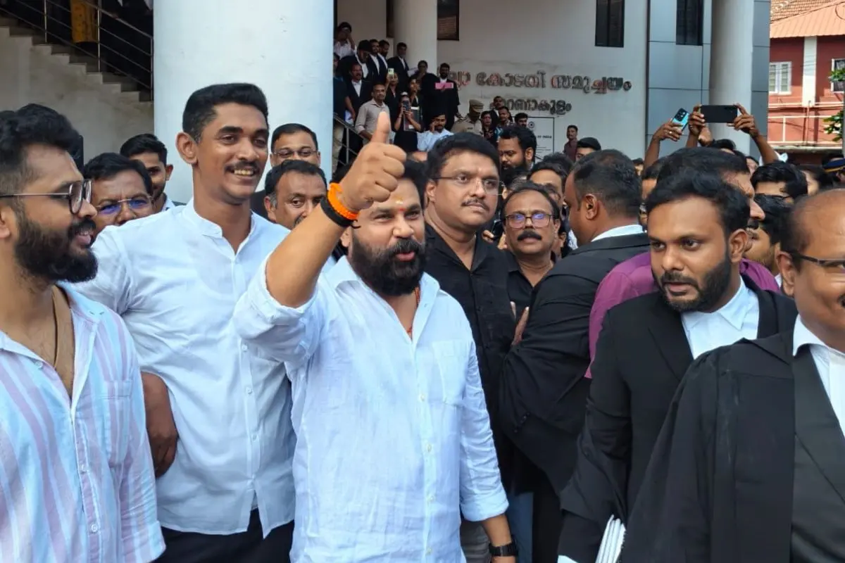 Actor Dileep after getting acquitted in the actress assault case | Photo: Mathrubhumi