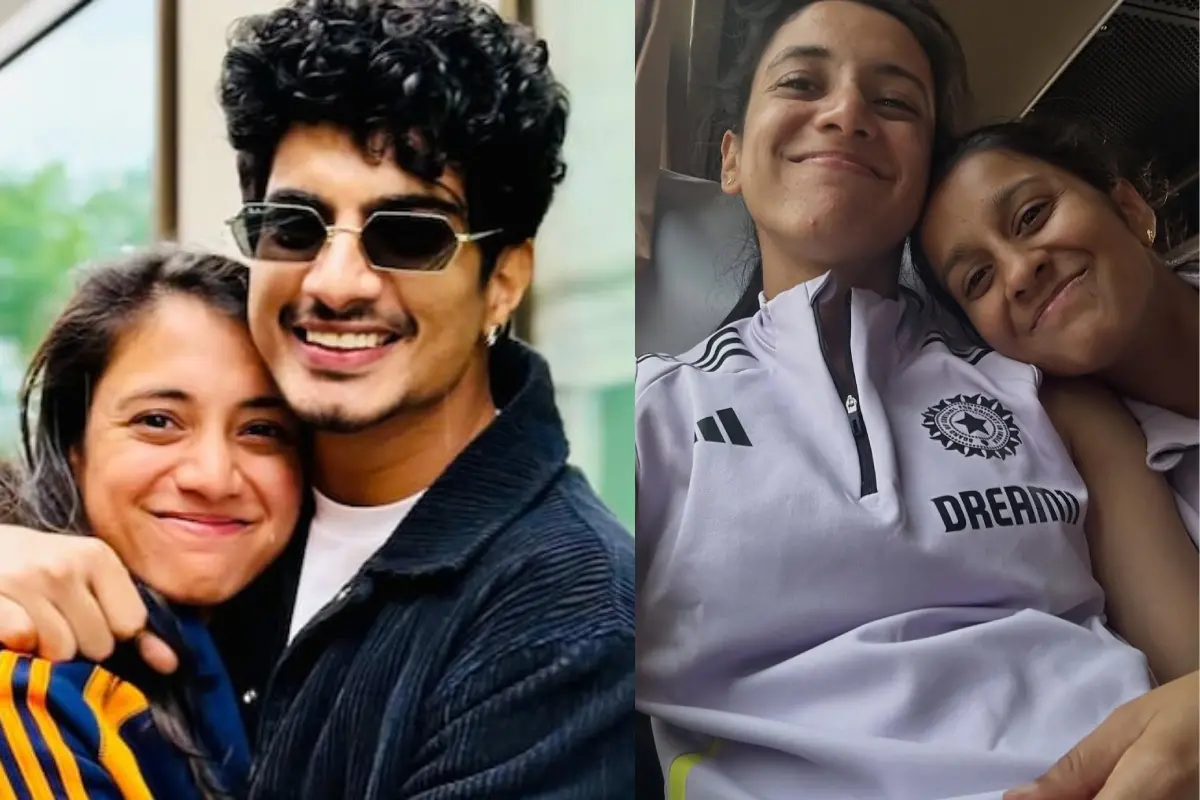 സ്മൃതി മന്ദാനയും പലാഷ് മുച്ഛലും/ ജെമീമ റോഡ്രിഗസിനൊപ്പം സ്മൃതി | Photo: instagram/smriti mandhana