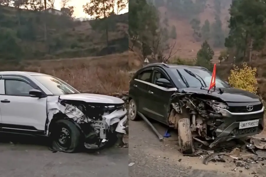 'ഫൈവ് സ്റ്റാറുകാര്‍' കൂട്ടിയിടിച്ചു, ആര്‍ക്കാണ് കൂടുതല്‍ പരിക്ക്; ചര്‍ച്ചയായി നെക്‌സോണ്‍-വിക്ടോറിസ് അപകടം