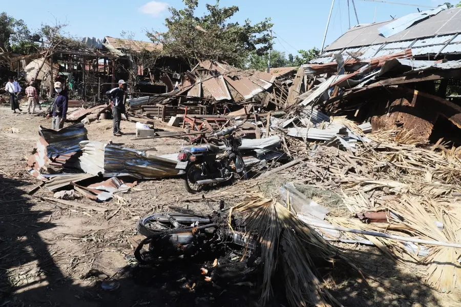 Myanmar air strike